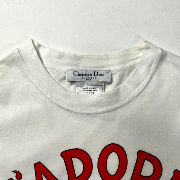 Authentic Christian Dior by Galliano Mermaid Print T-Shirt Cotton Top White 38 - Picture 3 of 4